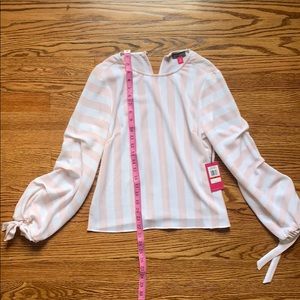 Brand new White and pink striped blouse